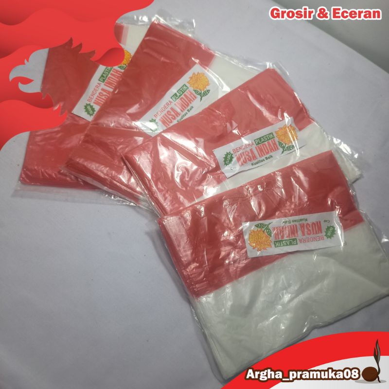 Bendera Merah Putih Plastik merk lily 100 bj