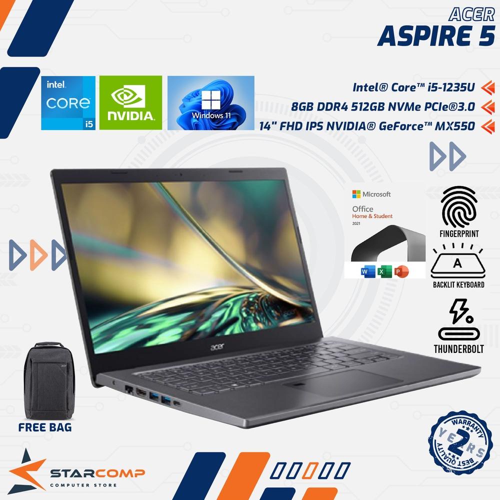 ACER Aspire 5 Slim A514-55G i5-1235U 8GB 512GB MX550 14" FHD IPS OHS