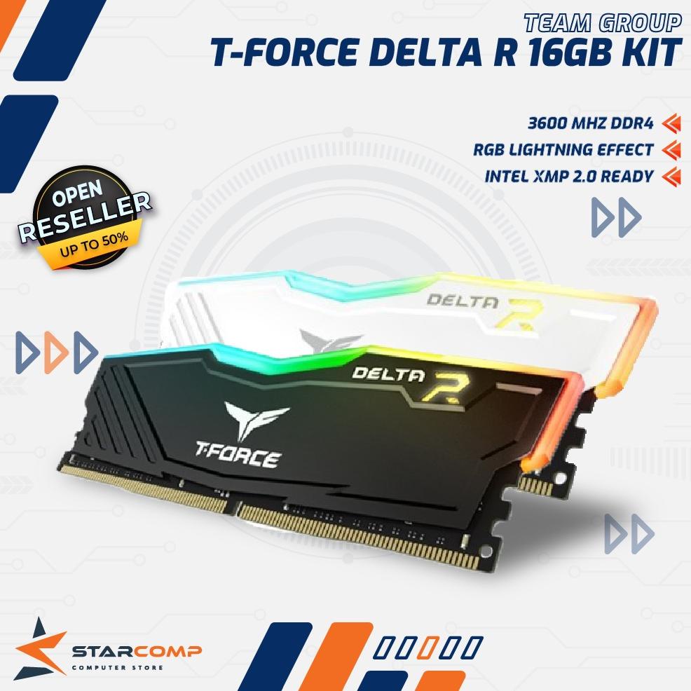 Team T-Force Delta RGB 16GB Kit 3600 Ram PC Delta R DDR4 3600MHz