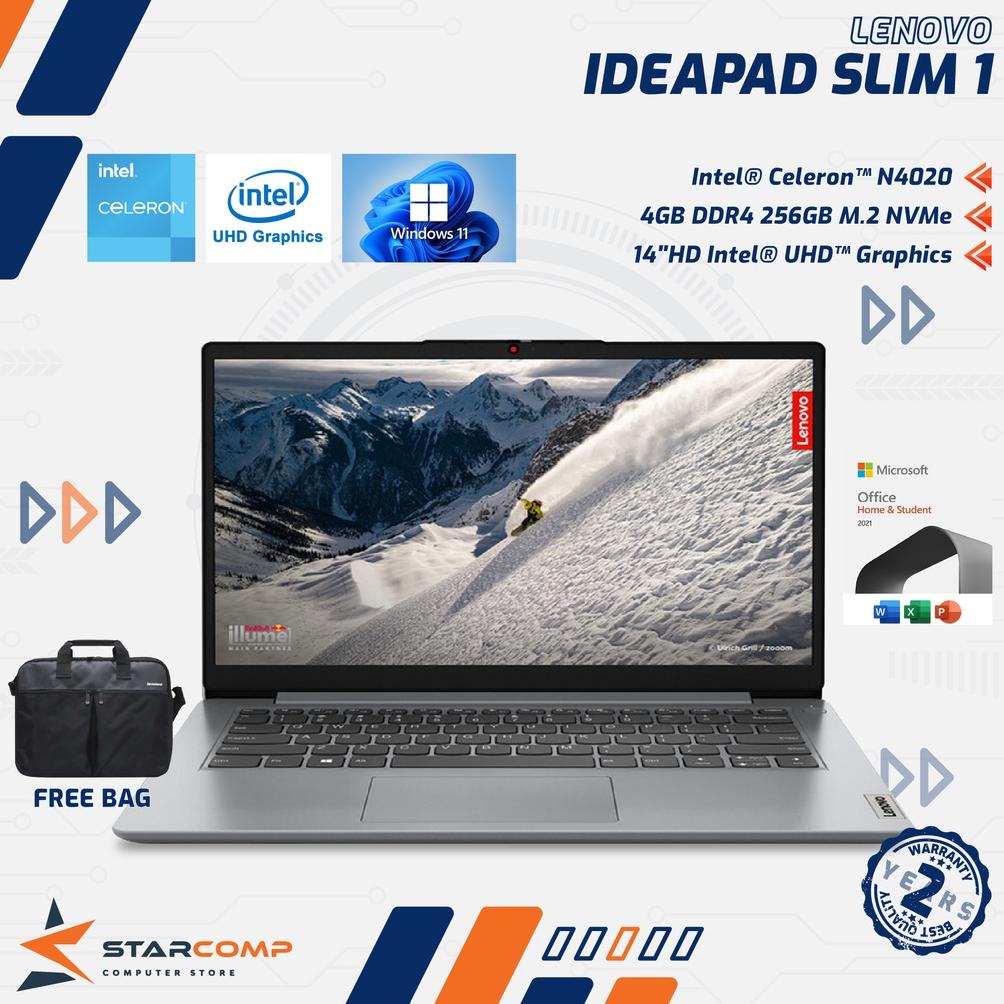 Lenovo Ideapad Slim 1 | Celeron N4020 4GB 256GB SSD 14" W11 OHS