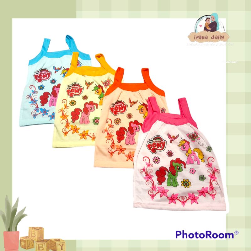 12 pcs kaos dalam anak motif karakter