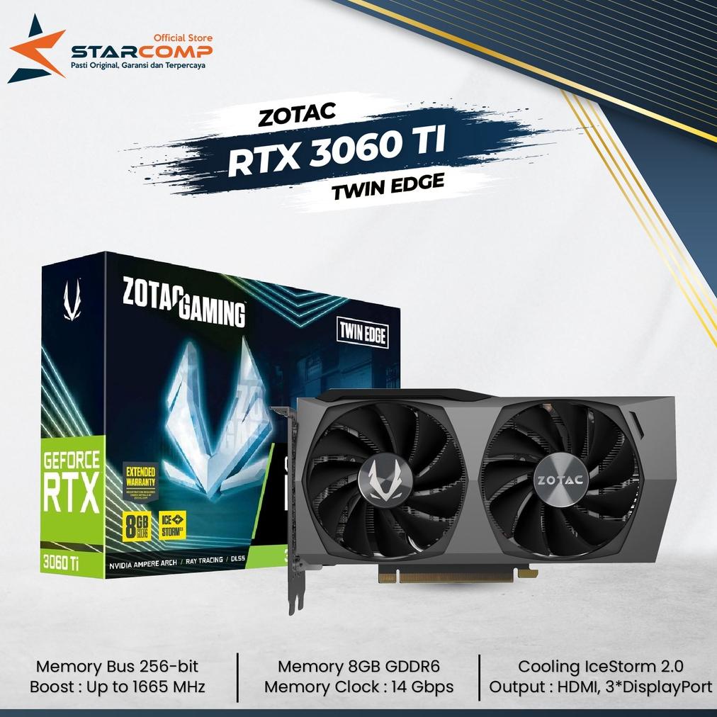 ZOTAC RTX 3060 Ti TWIN EDGE 8GB GDDR6 RTX 3060Ti