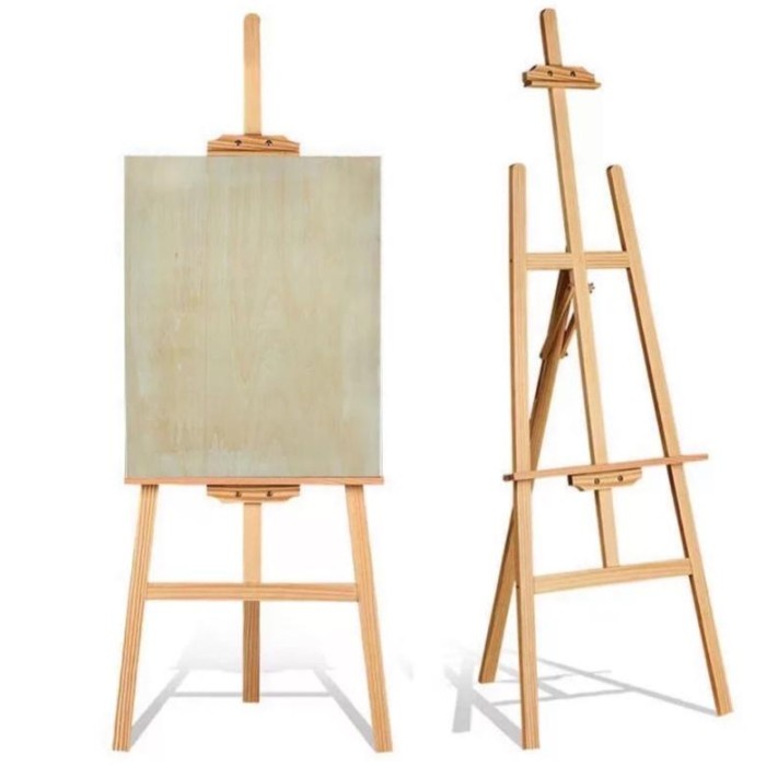 Terlaris Easel Besar Kanvas Lukis Naik Turun Berkualitas Kayu Pinus Preminum