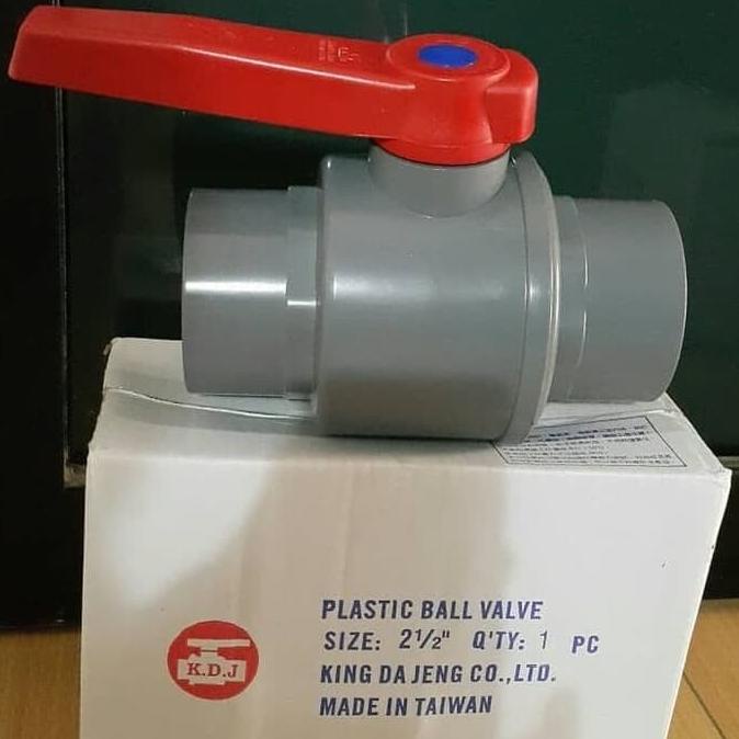 Ball Valve 2 1/2" Inch Polos Kdj/Stop Kran 2,5 In Pvc/Balvalve Polos