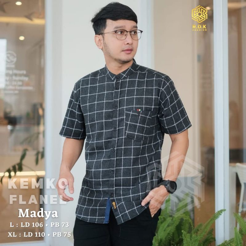 READY KEMEJA PENDEK KEMKO FLANEL BY RDK