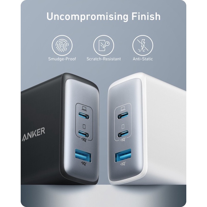 Anker 736 Nano II Charger 100W PD PPS 45W 3 Port USB Type A &amp; C - A2145