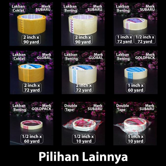 

Paket 6 pcs - Lakban Bening 2 inch x 90 yard - Merk Subaru len14