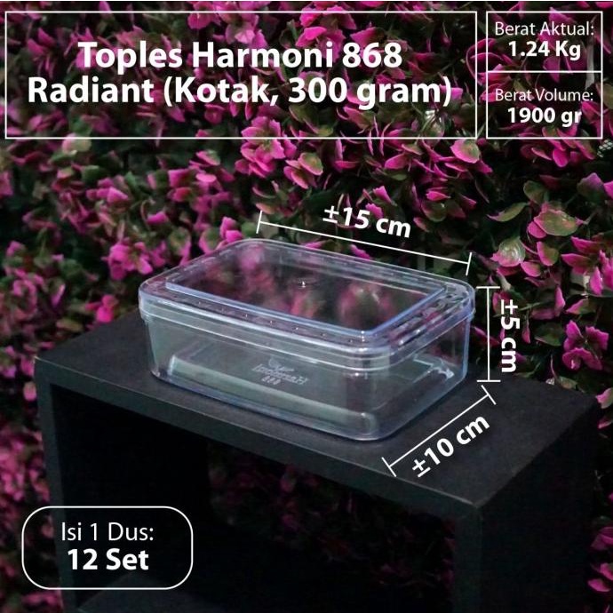 

Toples Harmoni 868 Radiant - Model Kotak - Volume 300 gram len14
