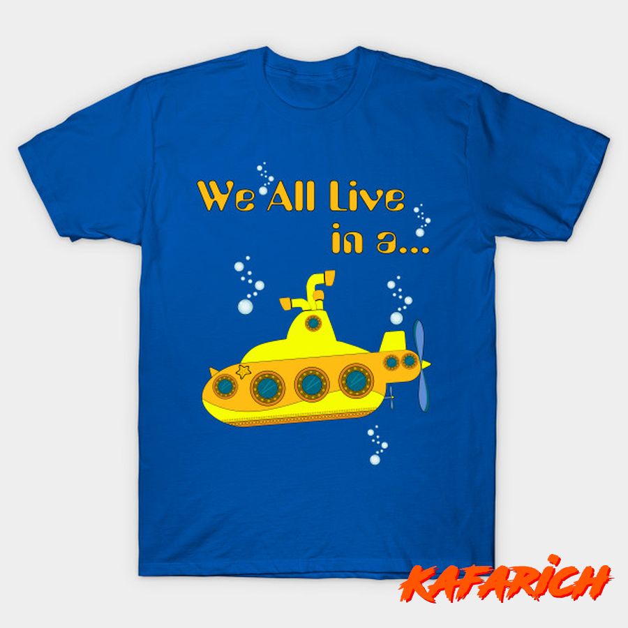 Kaos Custom Popular Yellow Submarine Music The Beatles Yellow Submarine