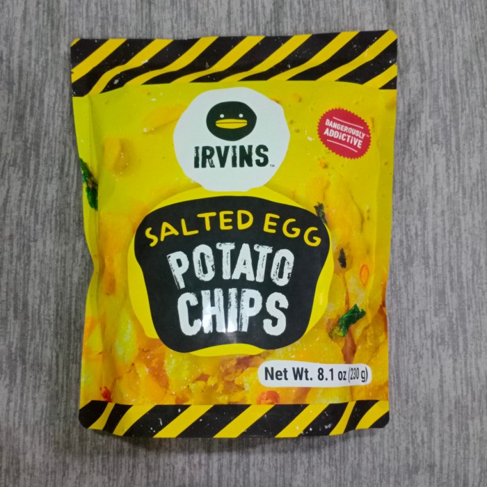 

Terlaris Irvins Salted Egg Potato Chips 230 Gr