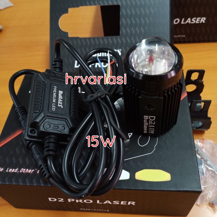 Terlaris Lampu Tembak D2 Pro Laser 15Watt Hi Loo Premium Led Bullaes
