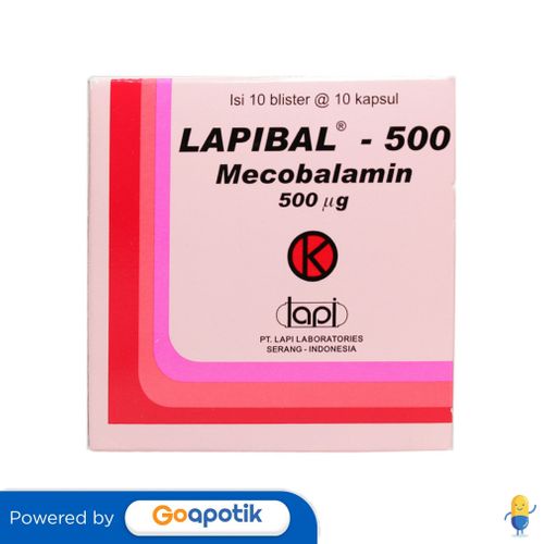 LAPIBAL 500 MCG BOX 100 KAPSUL