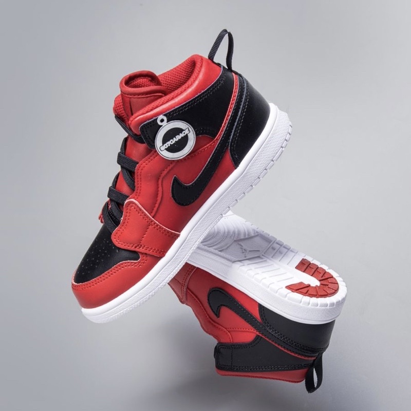 Air Jordan 1 Mid Reverse Bred Kids