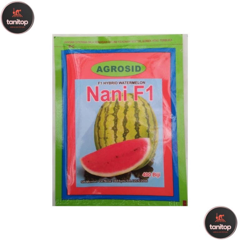 Nani 400 Biji Benih Semangka Bulat Kualitas TOP