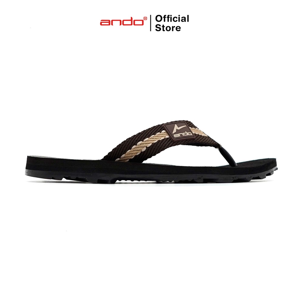 Ando Official Sandal Jepit Mandala 01 Pria Dewasa - Cokelat