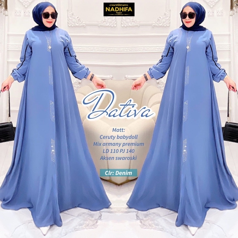 Dativa dress / gamis BY NADHIFA