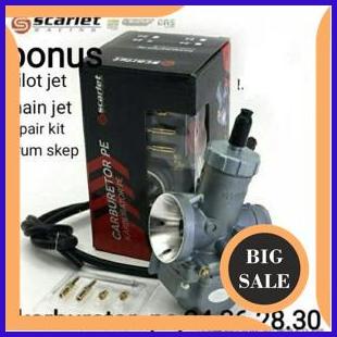 KARBURATOR KARBU PE 28 SCARLET RACING BONUS PILOT JET/MAIN JET PE 28 parts 54PR23