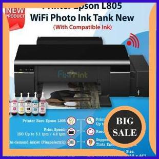 Printer Epson L805 Ink Tank System Garansi Resmi + WiFi + Tabung Infus suku cadang 54PR23