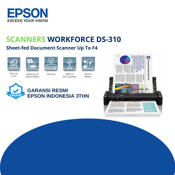 SCANNER EPSON DS-310 DS310 PORTABLE