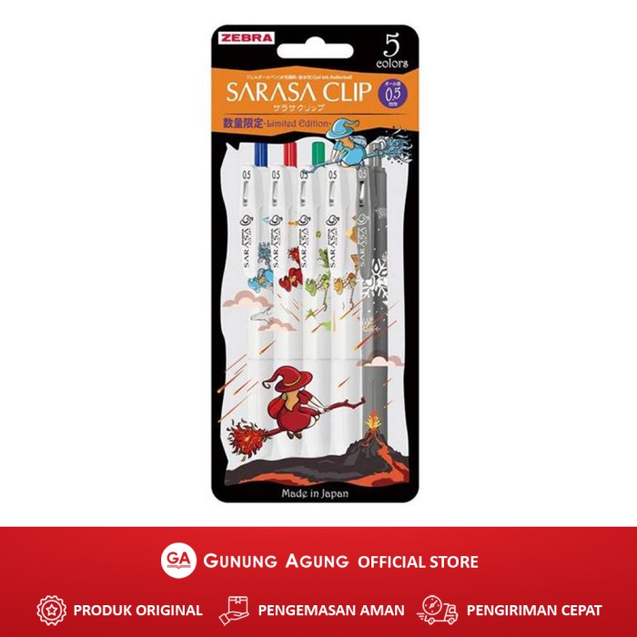 

Zebra Sarasa Witch 0.5 Set 5 & Satuan