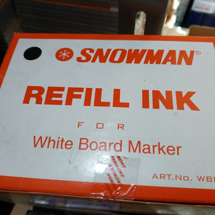 

snowman refill ink 1 dus isi 12