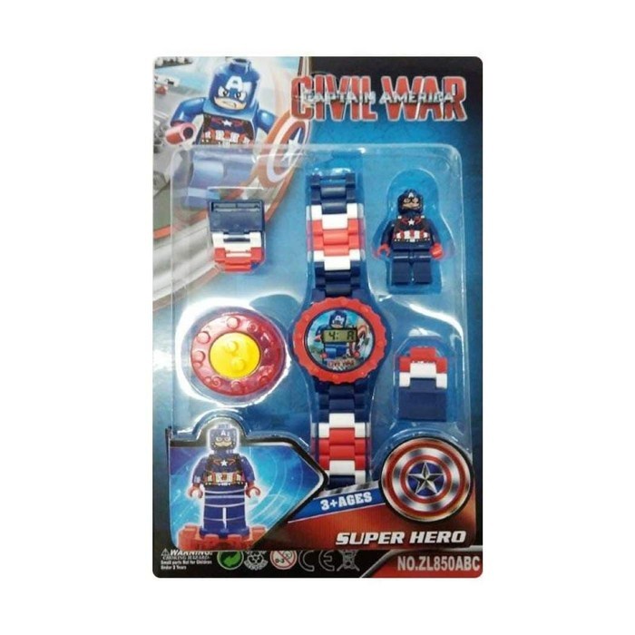 Jam Tangan Anak Lego Captain America Civil War Avengers Lego Watch