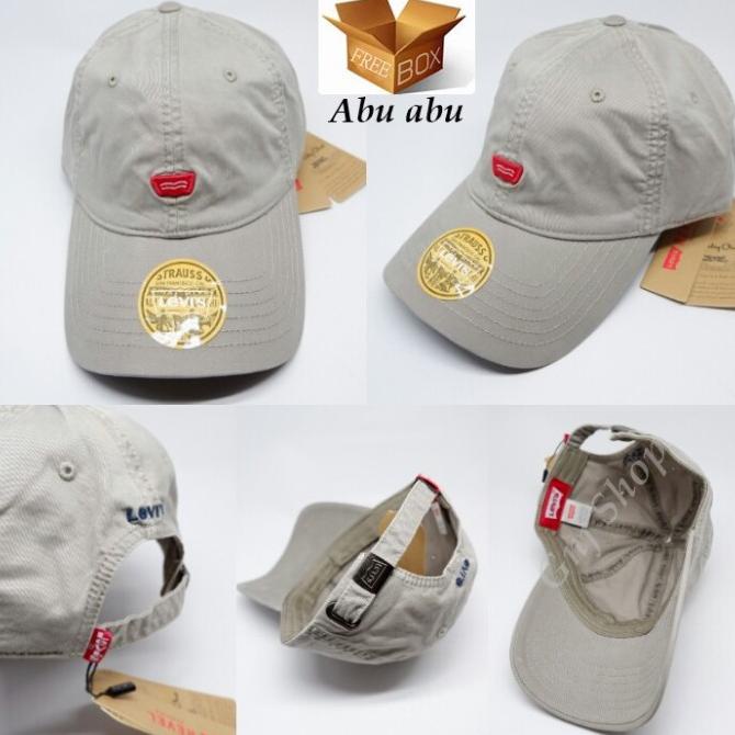 Original Topi Baseball /Golf Levis 6 Warna Unisex Import Free Box