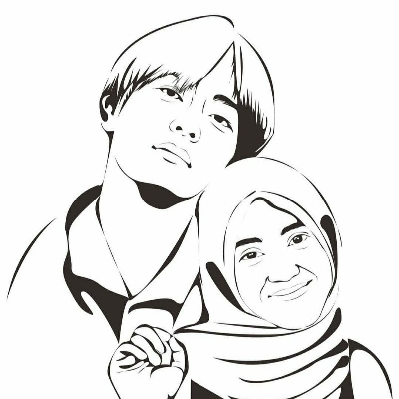 Desain Line Art, Sketsa Wajah