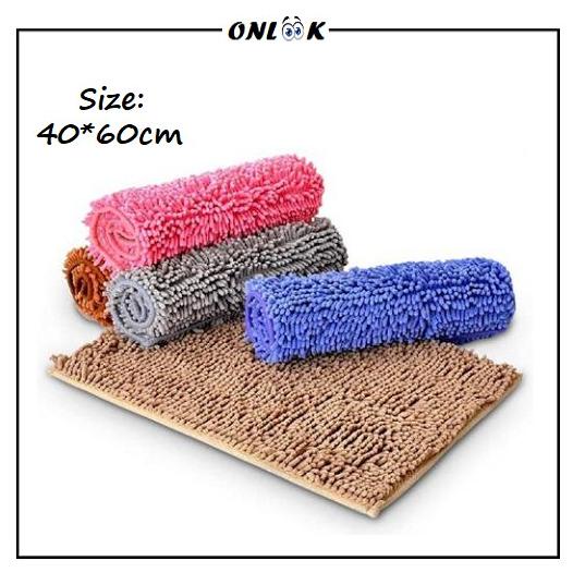 HOT Keset Cendol Antislip Ukuran 40X60 Cm Lap Kaki Microfiber Premium Doormat Bulu Cendol Keset Kama