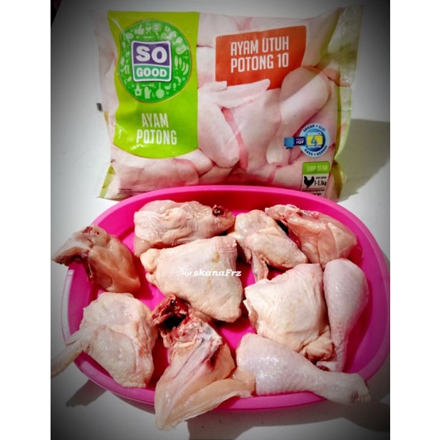 AYAM SEGAR KARKAS POTONG 10  / AYAM 1 EKOR BERAT 1,1KG SOGOOD