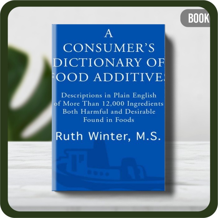 

Buku - Ruth Winter A Consumer's Dictionary of Food Additives 7th