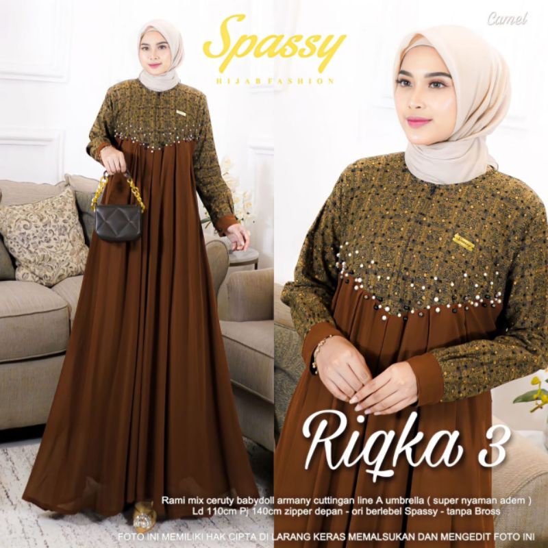 dress wanita riqka maxy 3 by Spassy