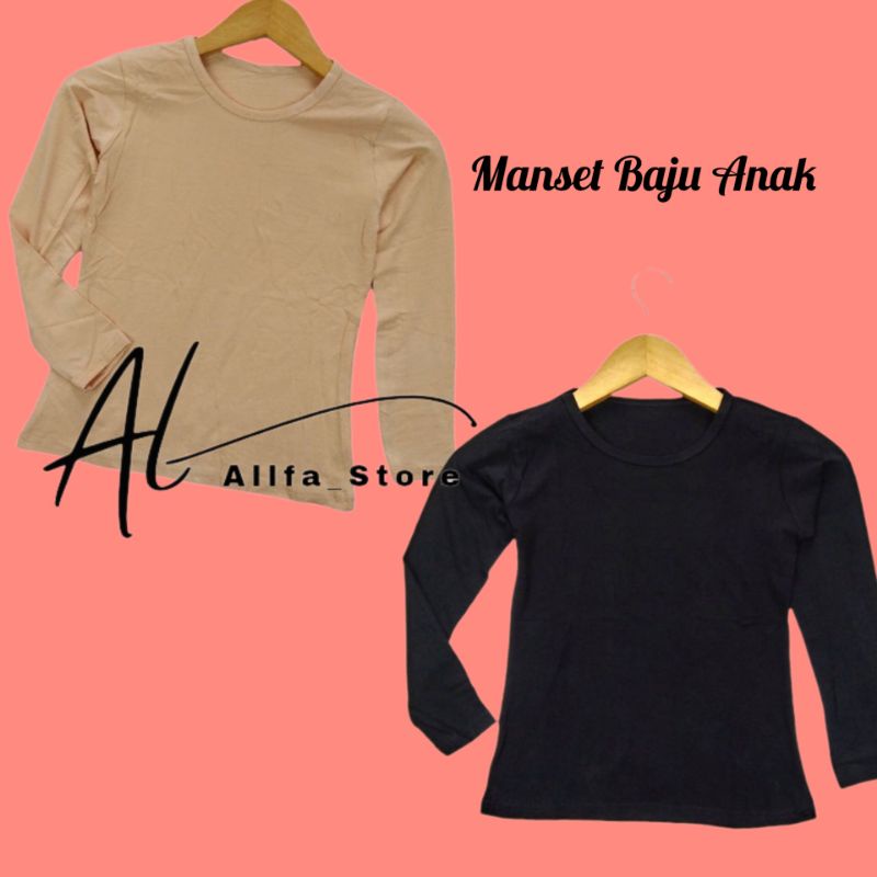 Manset Baju Anak usia 3-10 Tahun / Manset Baju Anak Perempuan/Manset Anak Lengan Panjang/Mangset Baj
