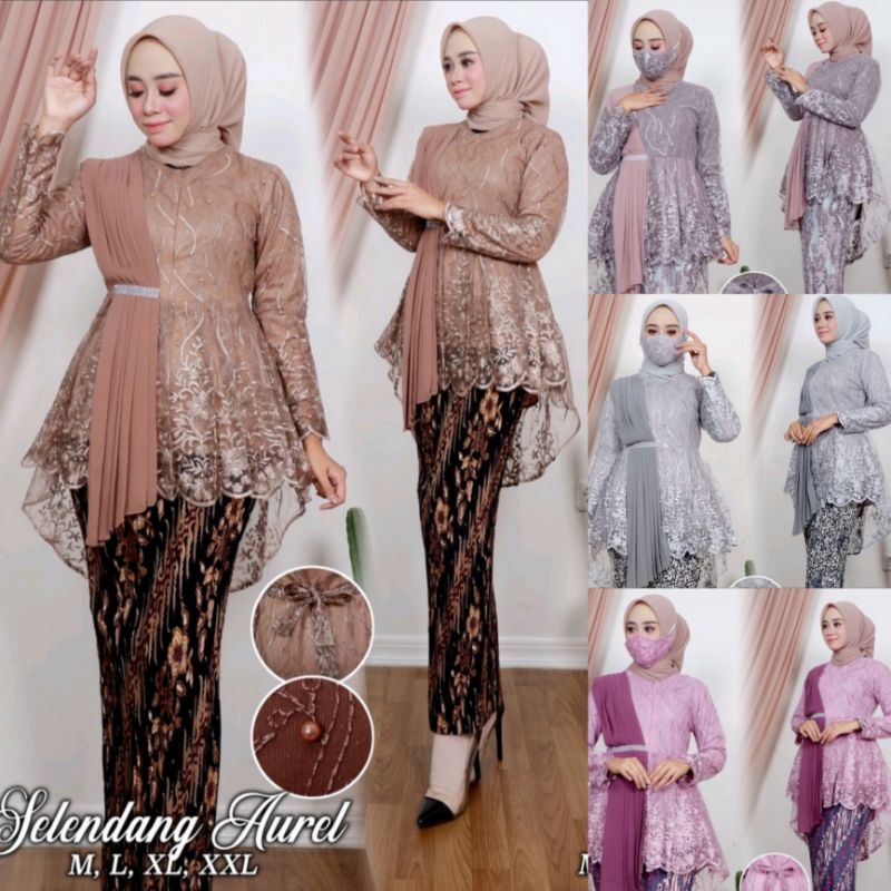 Kebaya Selendang Aurora Kebaya Tile Kebaya Wisuda Kebaya Kartini Kebaya Modern Atasan Kebaya Aurora 
