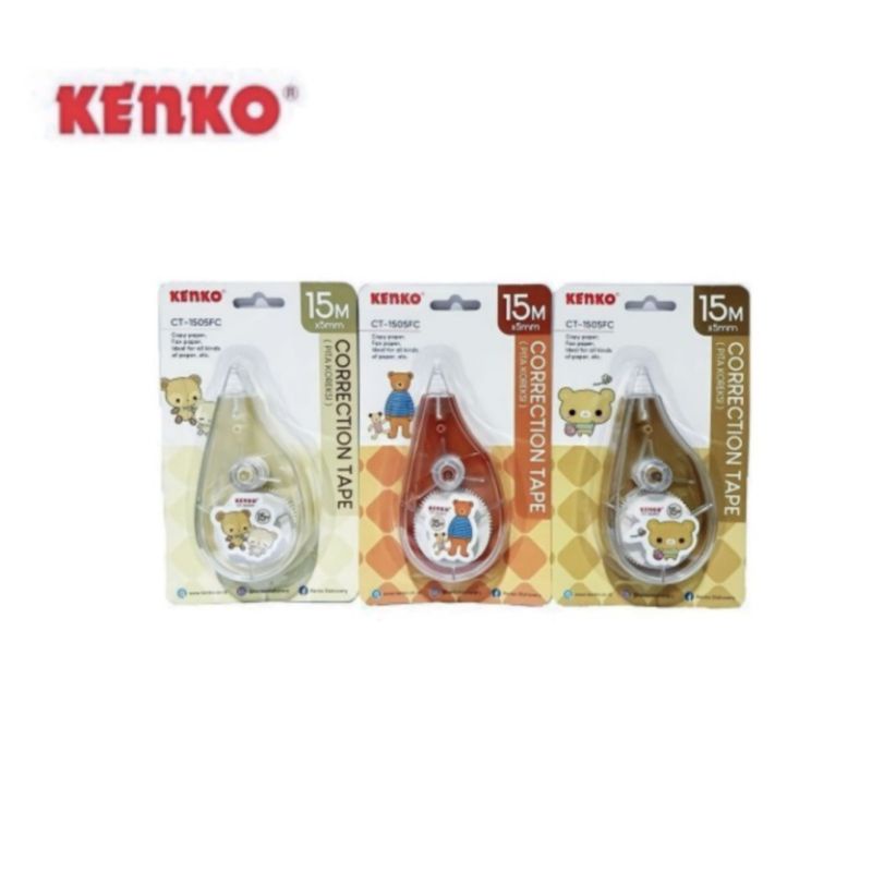 

[ LUSIN ] TipeX Correction Pen Tape Kertas - Kenko CT-1505FC MURAH!