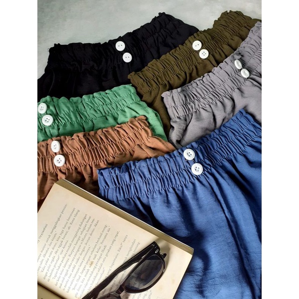 COD BESTSELLER KULOT KANCING 2 KULOT CRINKLE KANCING 2