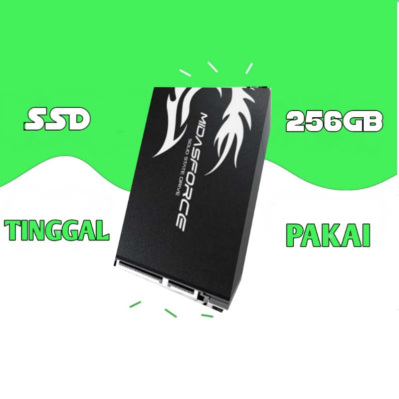 SSD 256gb 128gb SIAP PAKAI MIDASFORCE PNY TEAM