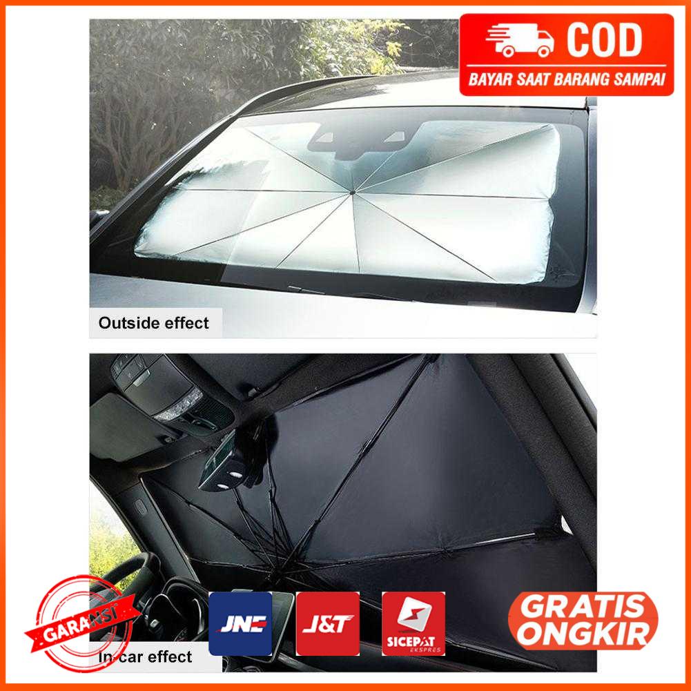 Sun Shade Cover Kaca Mobil Pelindung Matahari UV 145x79cm TH79