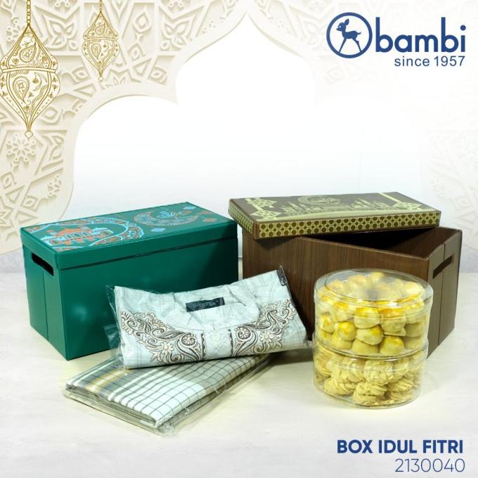 

Hampers Gift Box Idul Fitri Paket Isi 2 Pcs (Hamper Parcel Kue) 28X15X15Cm Terbaik