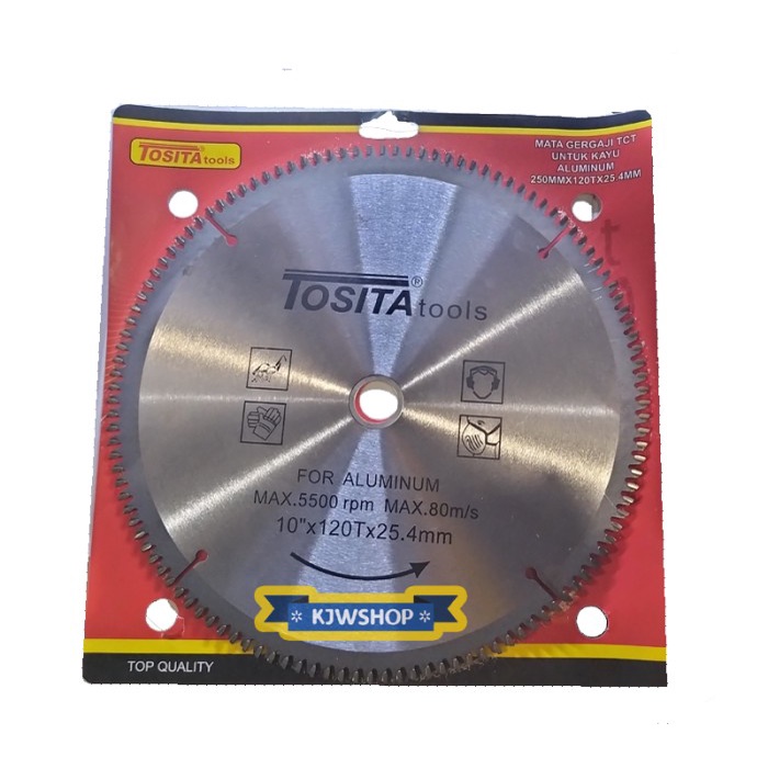 Circular Saw Blade Mata Potong Aluminium 10 inch x 120 TCT murah