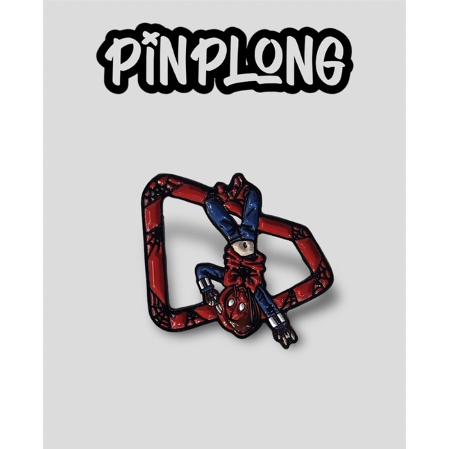 pin topi new era frame flag spiderman