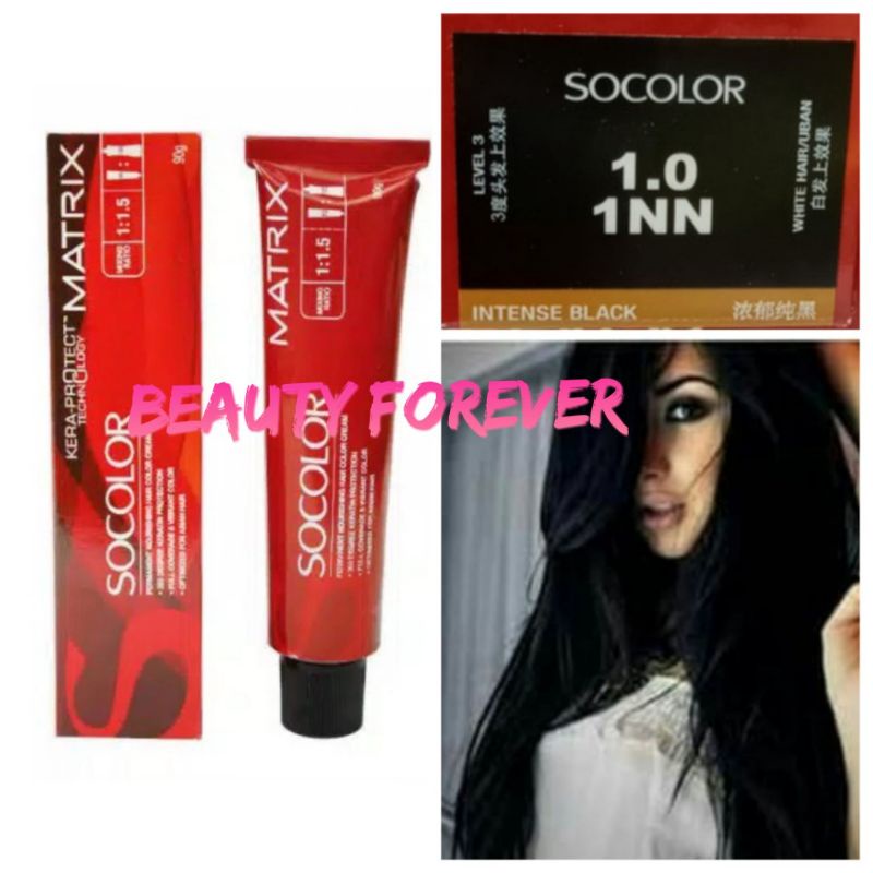 MATRIX SOCOLOR NO. 1.0 / 1NN INTENSE BLACK  90ML