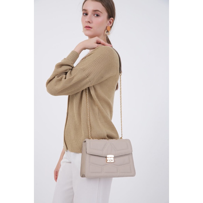 Berrybenka - Tas Bahu Wanita Sophie Penny Quilted Shoulder Bag - Pink, ONE SIZE