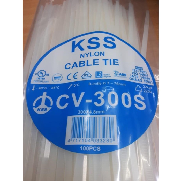 

Terlaris Klip Cv-300S - Kabel Ties Kss Original Ukuran 300 X 4.8 Mm