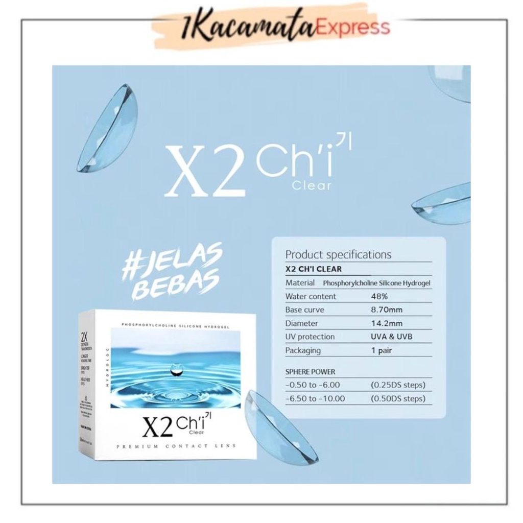 SOFTLENS BENING X2 CHI CLEAR 3 BULAN