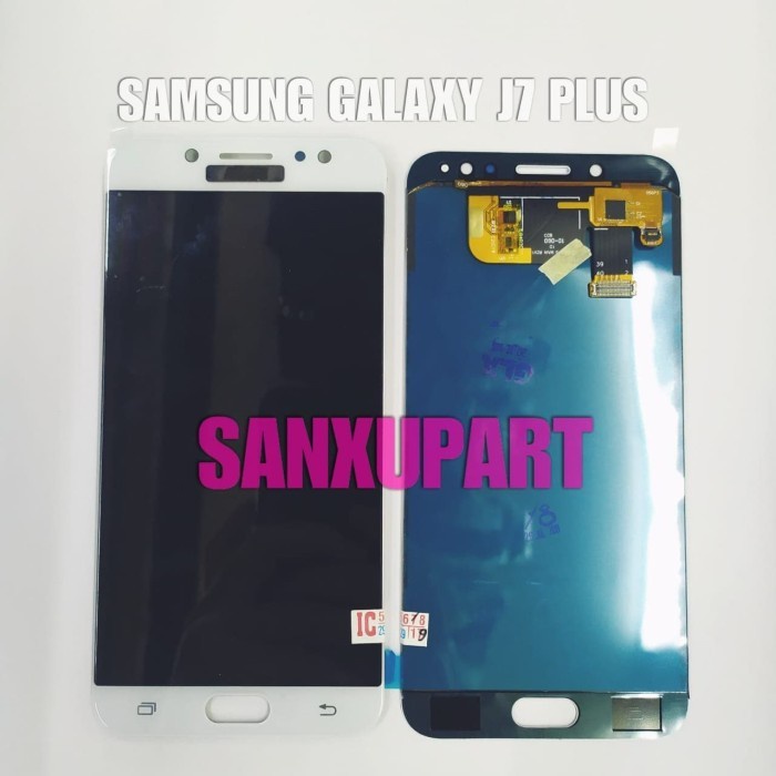 LCD TOUCHSCREEN SAMSUNG GALAXY J7 PLUS / C710F 2017 FULLSET ORIGINAL TERBARU