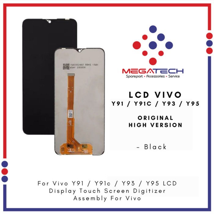 LCD VIVO Y91 / VIVO Y93 / VIVO Y95 / VIVO Y91C / VIVO Y1S FULLSET ORIGINAL TERBARU