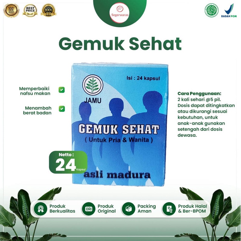 obat herbal penggemuk badan permanen jamu madura pusaka ibu madura gemuk sehat menambah berat badan 