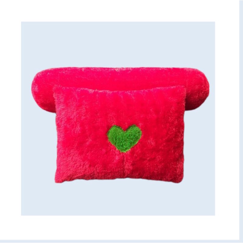 SARUNG BANTAL LOVE❤BULU RASFUR/SARUNG GULING❤