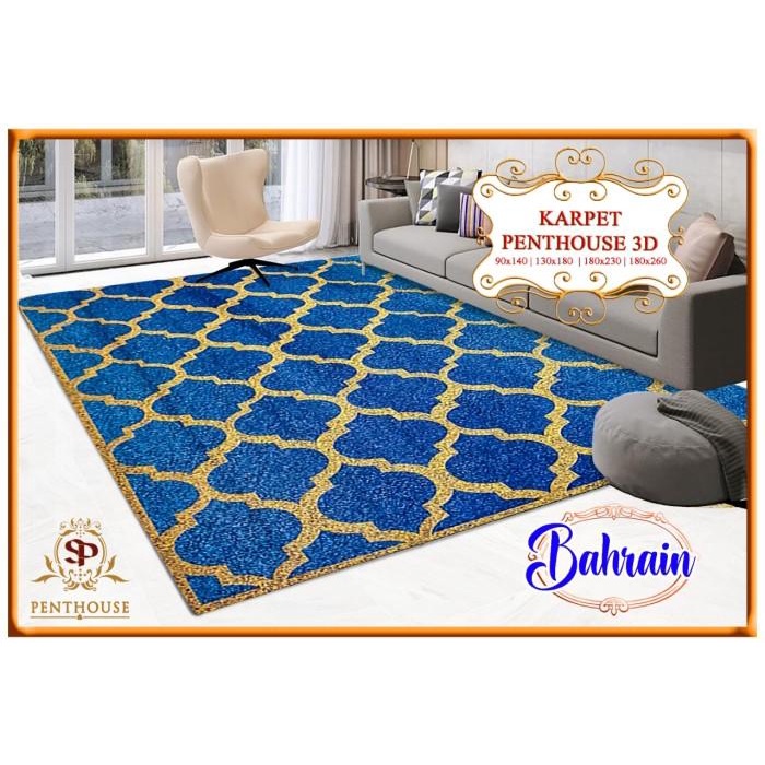 Karpet Printing 3D Penthouse Tebal Anti Slip 130X180 / Karpet Lantai A